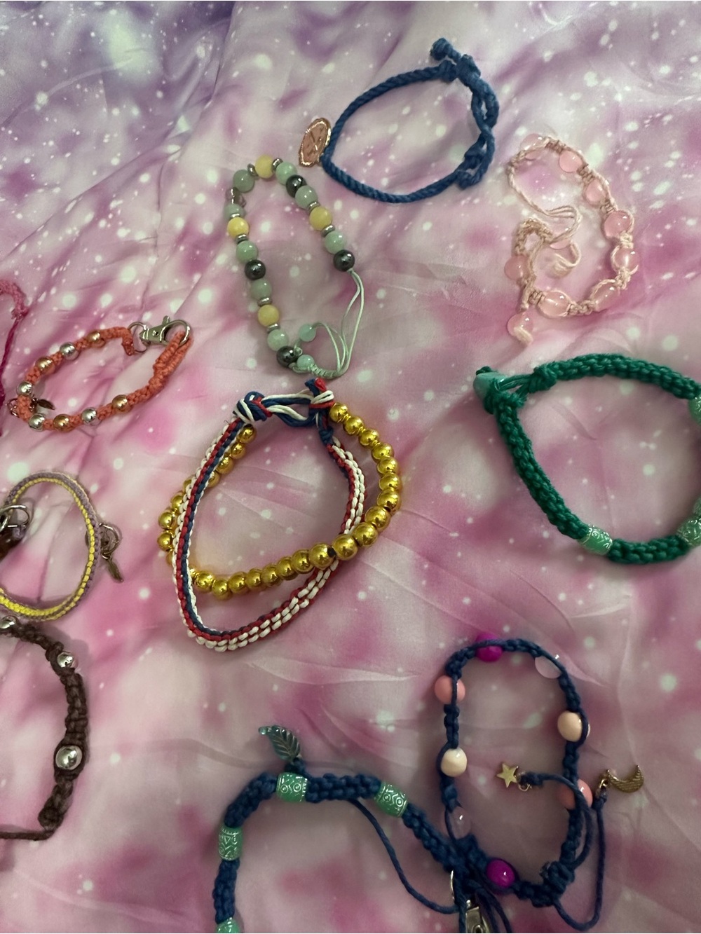 Kids Multicolor Beaded & Braided Friendship Bracelet Set - Assorted Colors